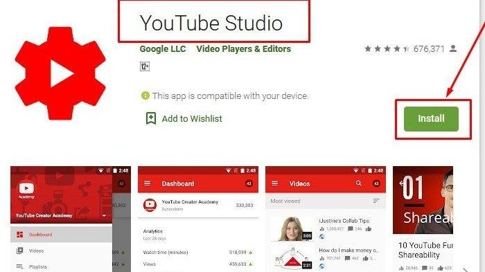 Panduan Youtube Studio